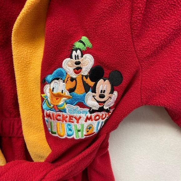 Kids Disney Mickey Mouse House Coat/Robe size 4T - Picture 3 of 5